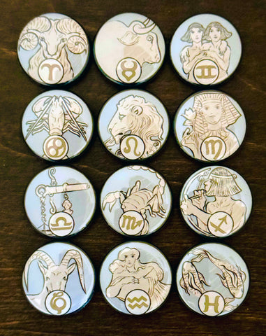 Zodiac Buttons - $2 each